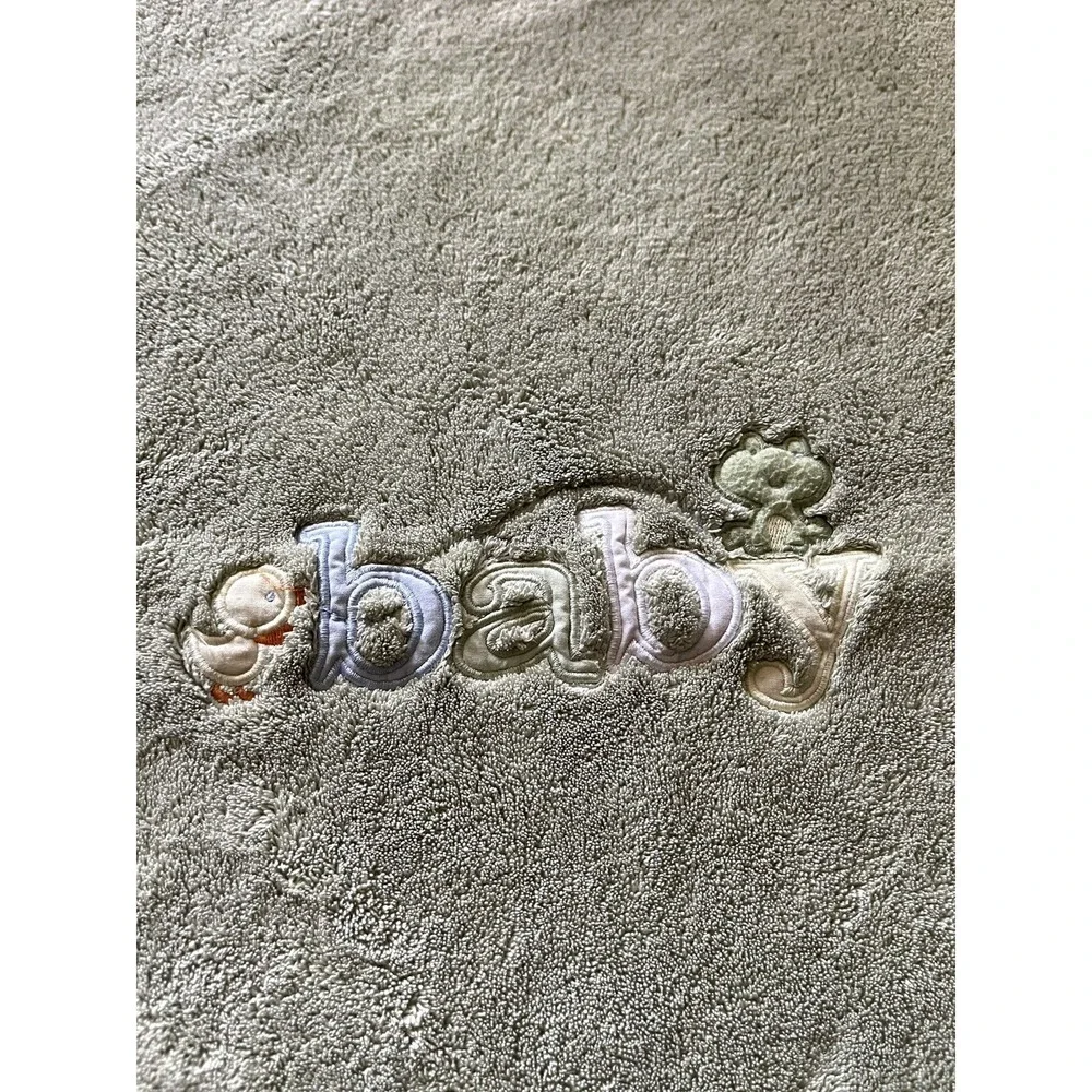 Carter's Baby Boy Green Security Blanket BABY Satin‎ Trim lovey 28